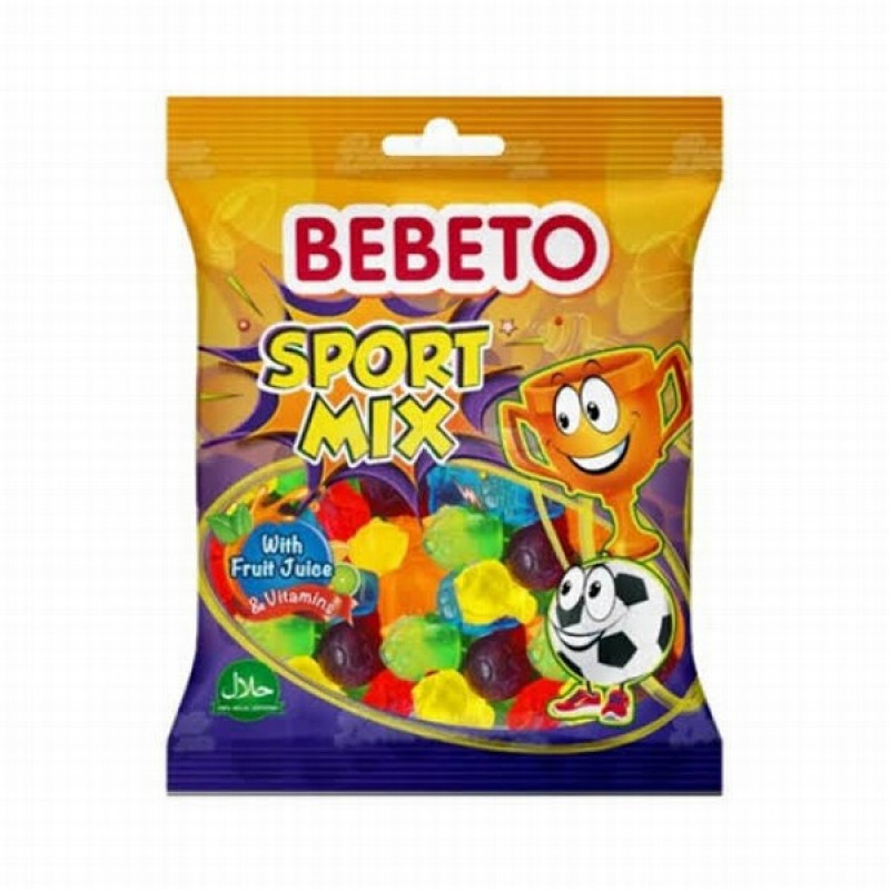 Želejkonfektes Bebeto Sport Mix 80g (18.11.26) Turcija