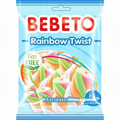 Želejkonfektes Bebeto Rainbow Twist 60g (06.05.27) Turcija