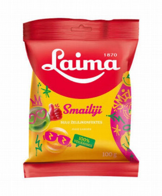 Želejas konfektes Smailiji 100g Laima (01.12.26) Latvija