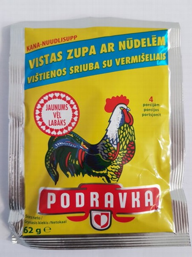 Zupa Podravka vistas ar nūdelēm 62g (20.10.26) Horvātija