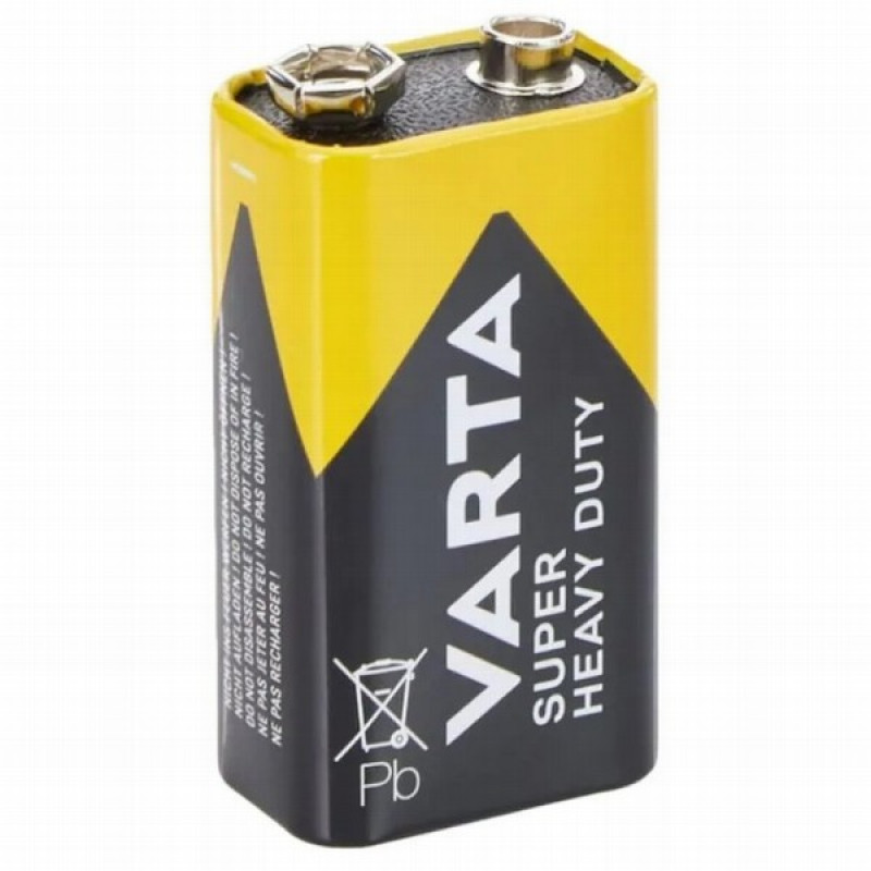 Baterijas Varta 9V Super Heavy duty 1gb 1/12