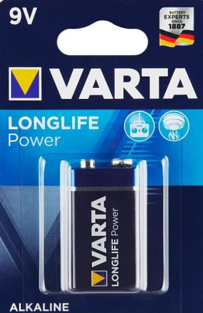 Baterijas Varta 9V Longlife 1gb 1/10