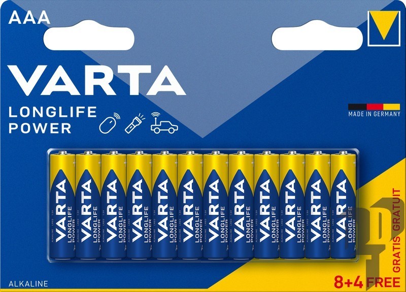 Varta AAA LR03 Higt Energy Baterija 12gb (Cena par 1gb)