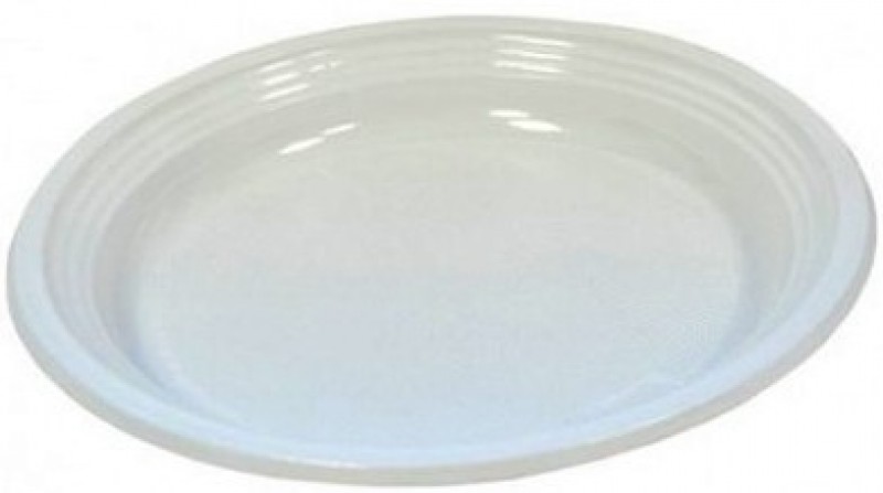 Šķīvji plastmasas balti 165mm deserta 100gb
