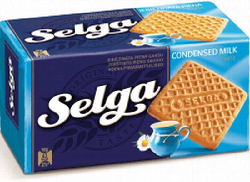 Cepumi Selga ar iebiezinātā piena garšu 180g(30.06.26)Latvija LABA CENA