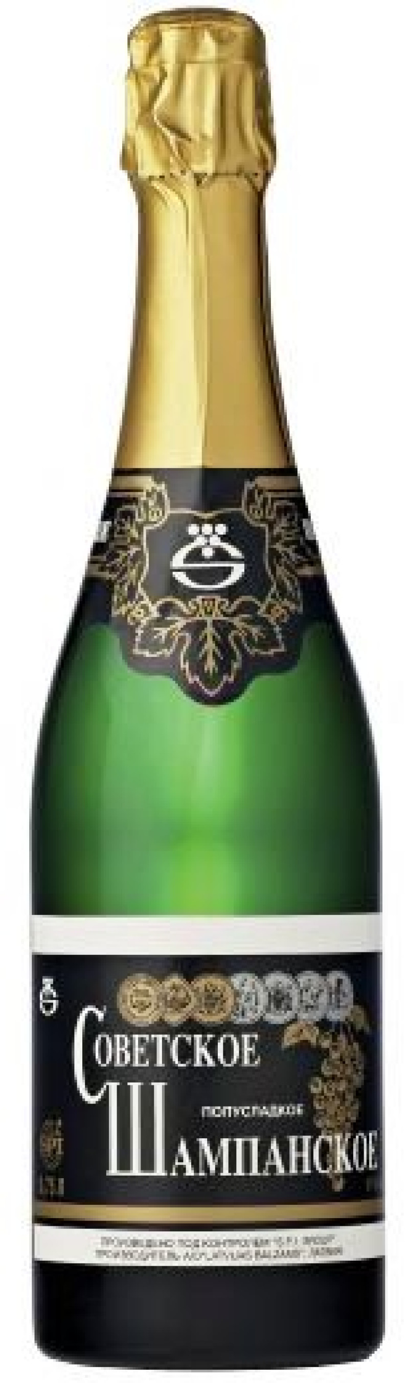Dzirkstošais vīns Sovetskoje Šampanskoje p/s 0.75L 11.5% 1/12 Latvija