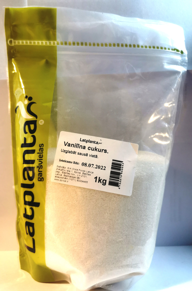Garšviela Latplanta vanilīna cukurs 1kg (10.09.27) Latvija