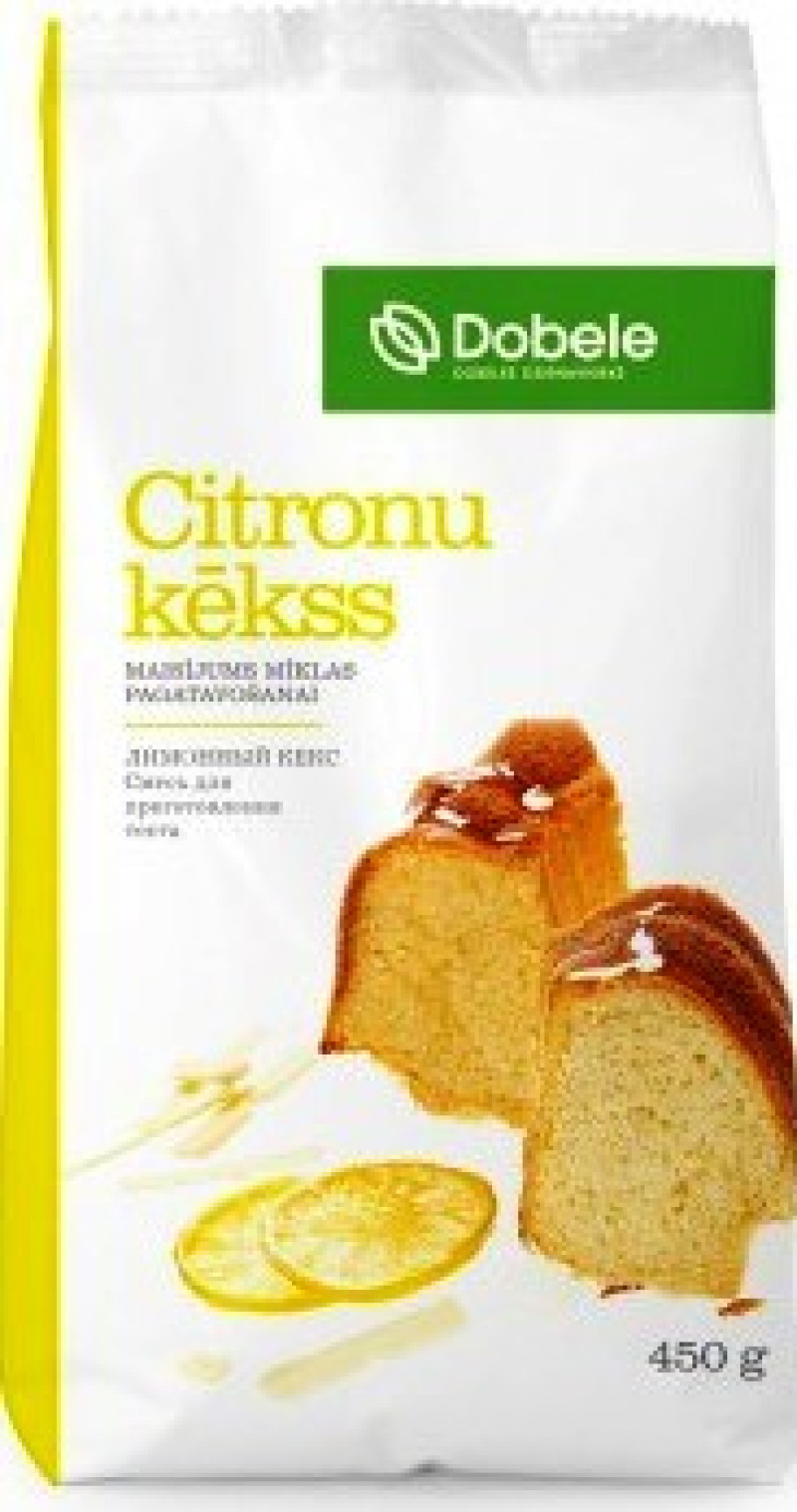 Sausais maisījums citronu kekss 450g Dobeles Dzirnavnieks 1/12 (10.12.26) Latvija