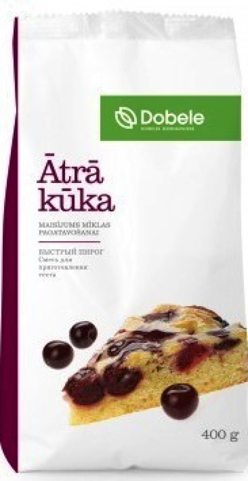 Sausais maisījums ātrā kūka Dobeles Dzirnavnieks 400g 1/12 (08.12.26)  Latvija