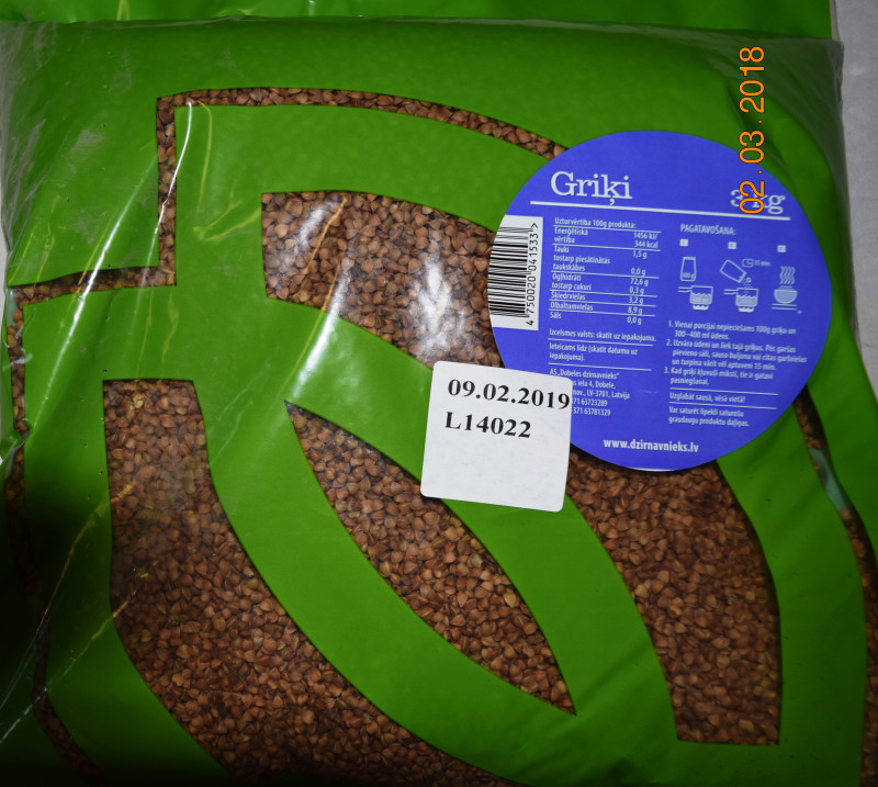 Griķi 3kg Dobele (1.70 eur/kg) (15.05.26) LV