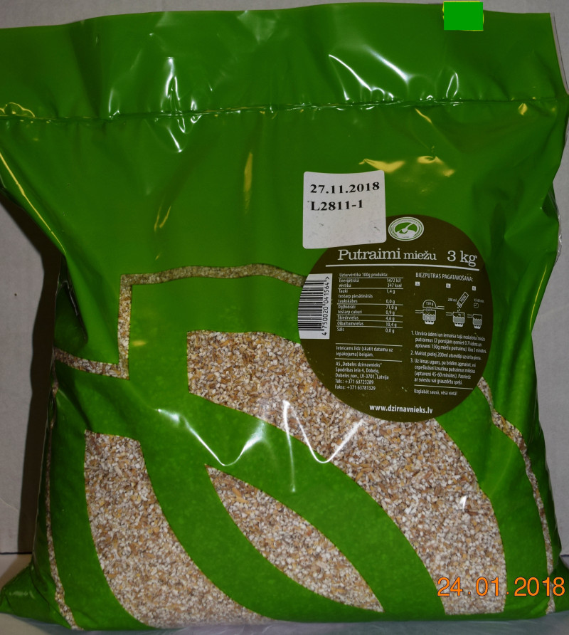 Miežu putraimi 3kg Dobele (0.88 eur/kg)(08.09.26) Latvija