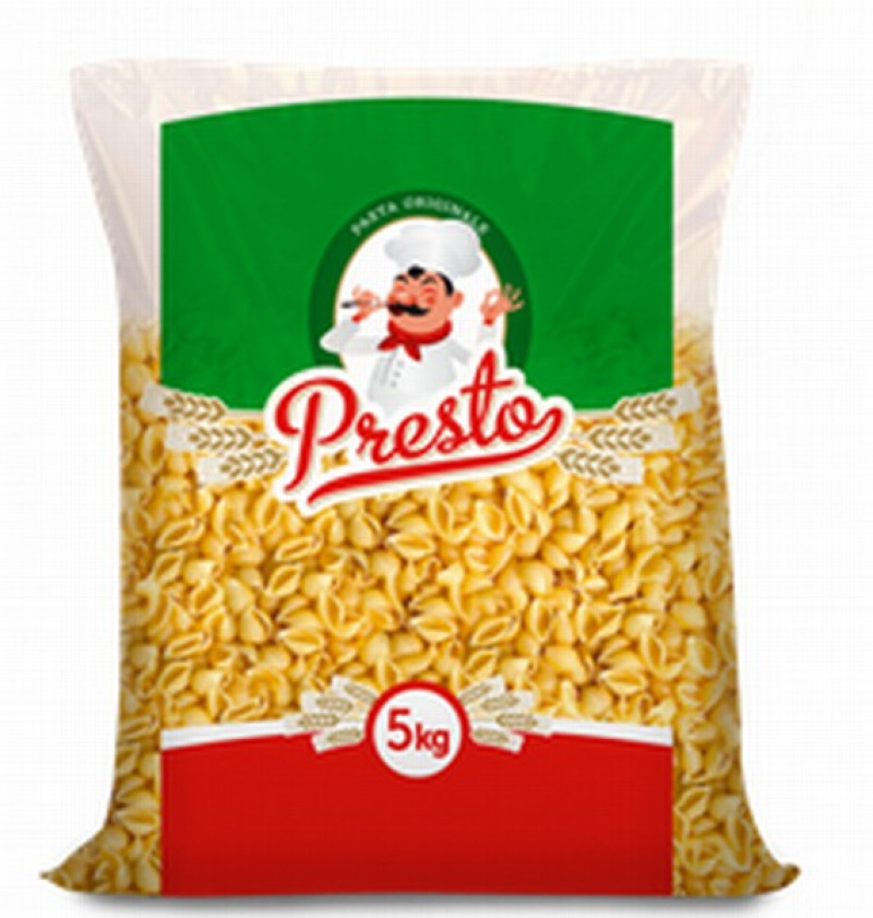 Makaroni Presto gliemežvāki 5kg(24.07.27)