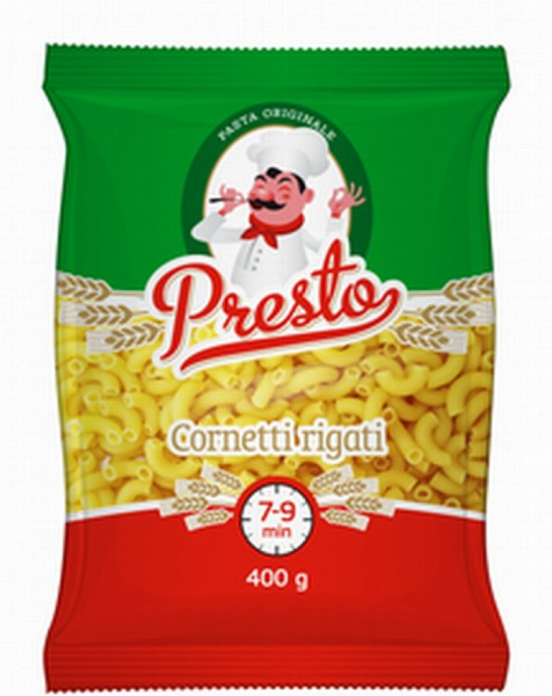 Makaroni Presto radziņi 400g (18.12.28) LV