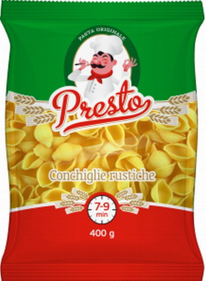 Makaroni Presto gliemežvāki 400g 1/20 (17.12.28) Latvija