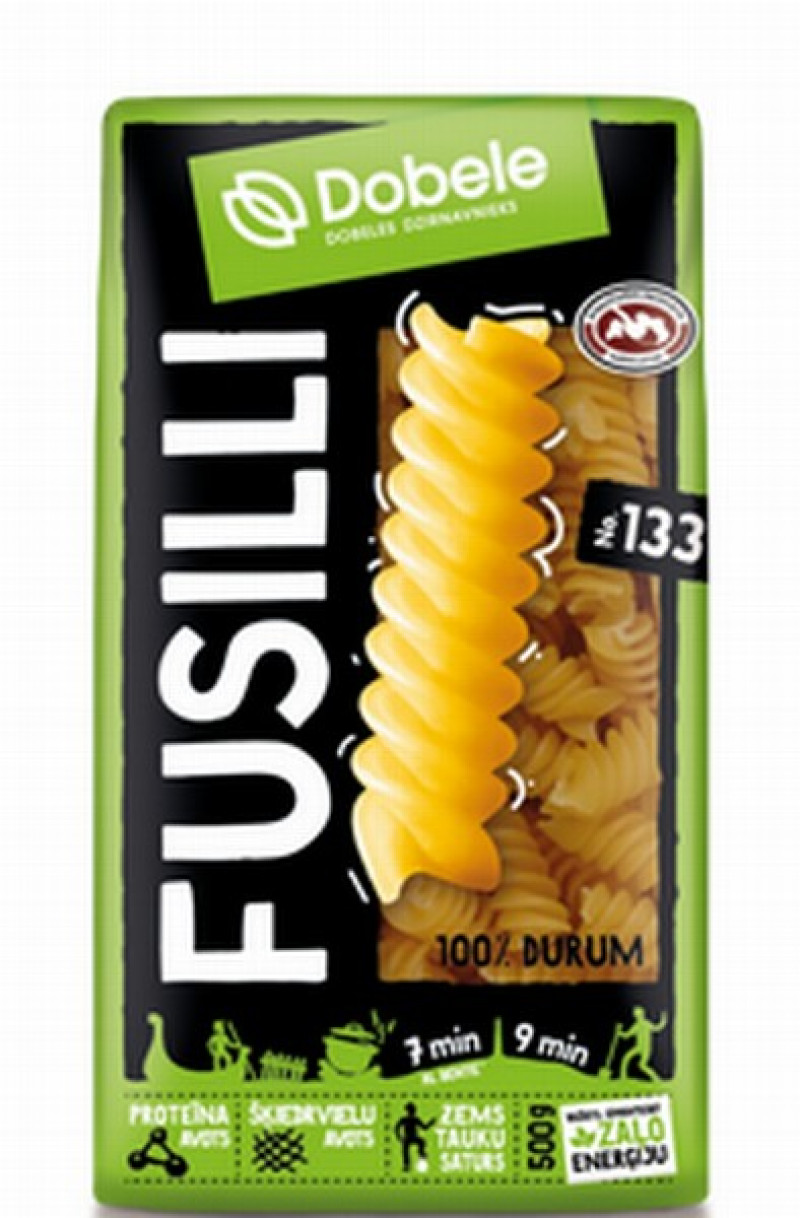 Makaroni Dobele spirāles 500g 1/14 (01.09.28) Latvija