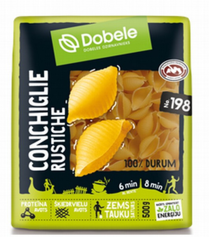 Makaroni Dobele gliemežvāki 500g 1/14 (07.05.28)