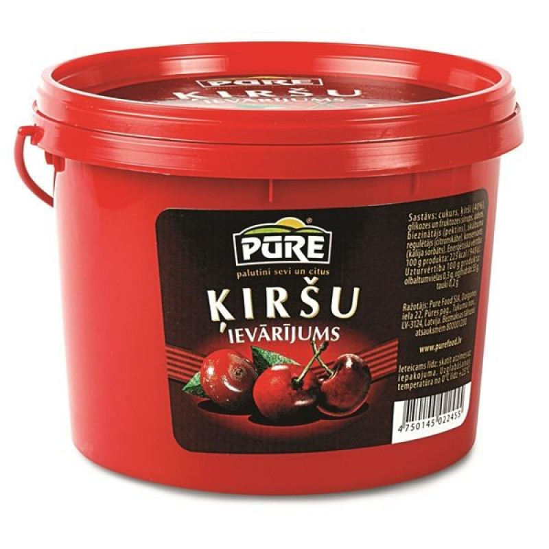 Ievārījums PŪRE ķiršu 900g 1/4 (18.10.2026) Latvija