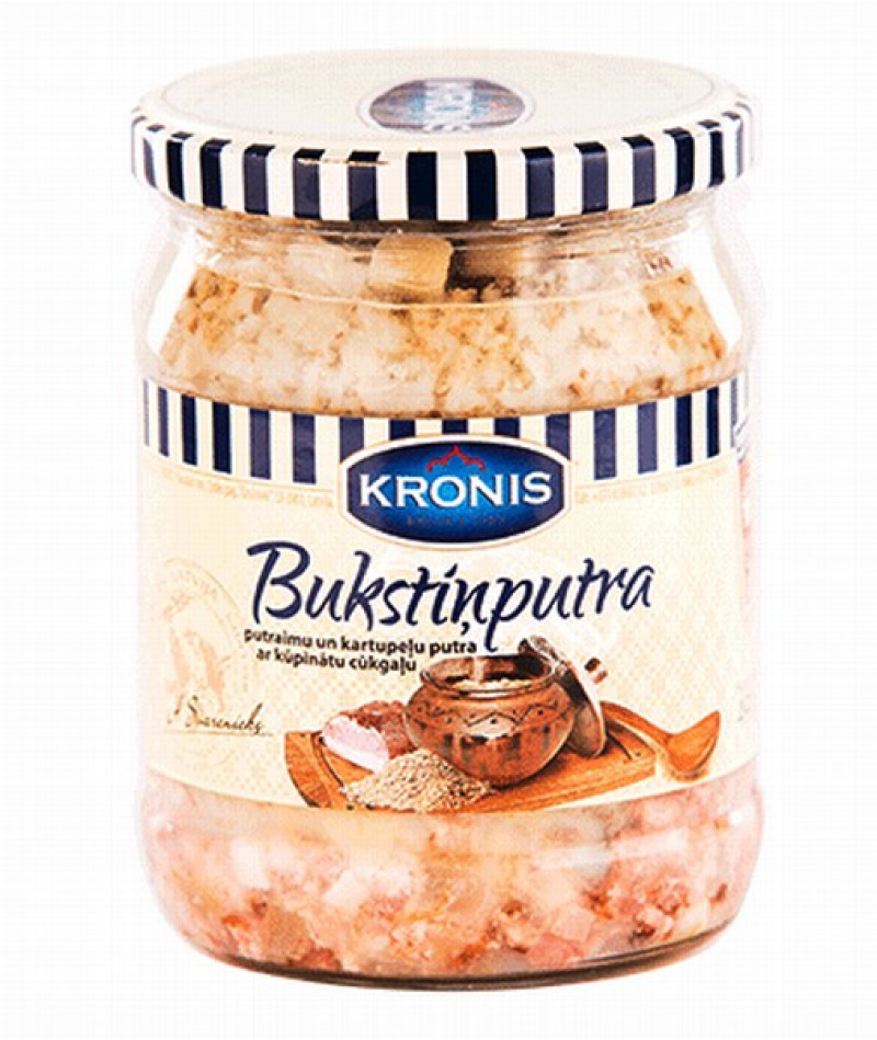 Bukstiņputra ar kūpinātu cūkgaļu Kronis 490g 1/8 (05.09.2027) Latvija