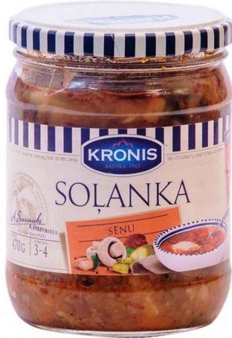 Soļanka sēņu Kronis 440g (26.03.28) LV