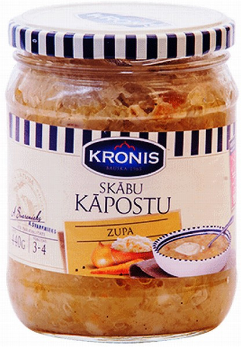 Skābu kāpostu zupa Kronis 440g (20.08.27) Latvija