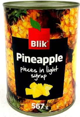 Ananāsu gabaliņi sīrupā 565g Blik 1/24 (15.01.29) Taizeme