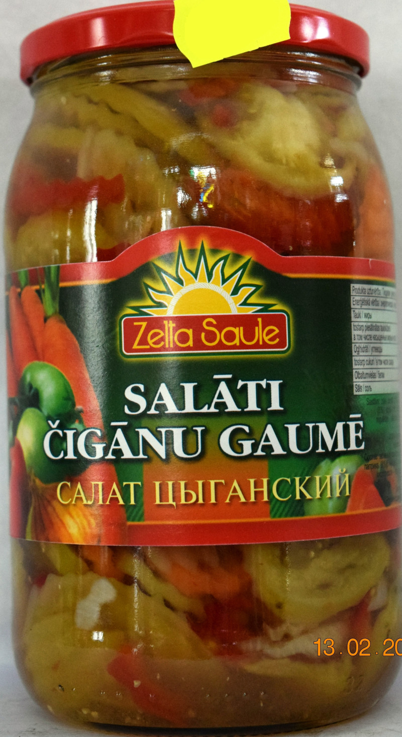 Salāti Čigānu gaume 0.9L Zelta Saule 1/8 (11.2026) Polija