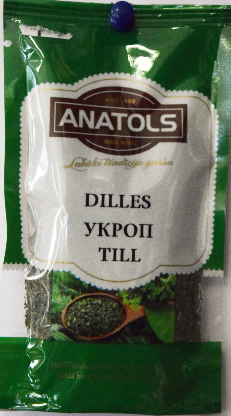 Dilles Anatols maltas žāvētas 8g 1/15 (05.2027)