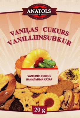 Garšviela Anatols vaniļas cukurs 20g (05.2028)