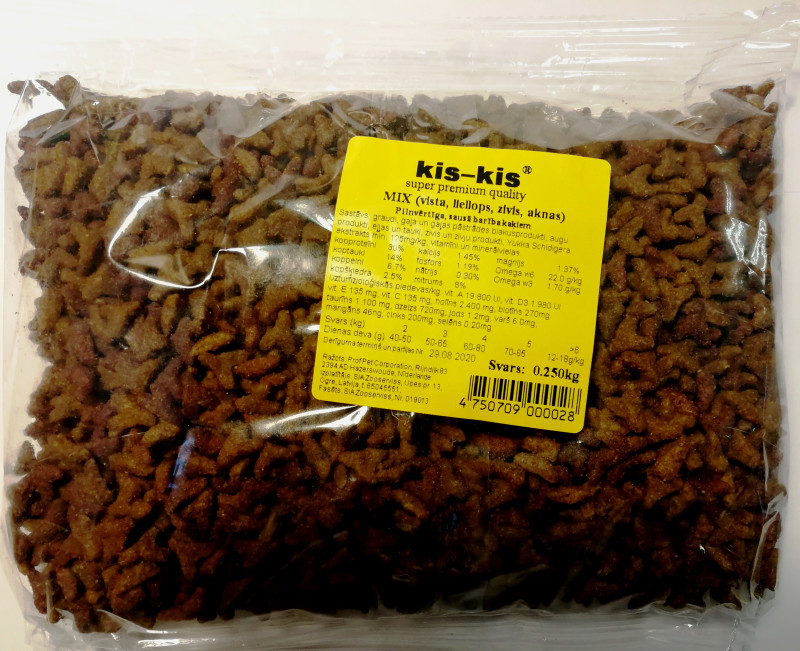 Kaķu sausā barība Kis-Kis mix 250g 1/80 (24.09.27) Nīderlande
