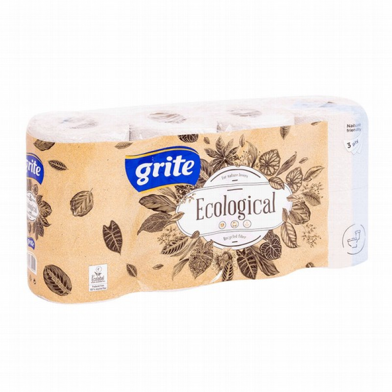 Tualetes papīrs Grite Ecological 8gb 1/7 (0.20 EUR/rull) Lietuva