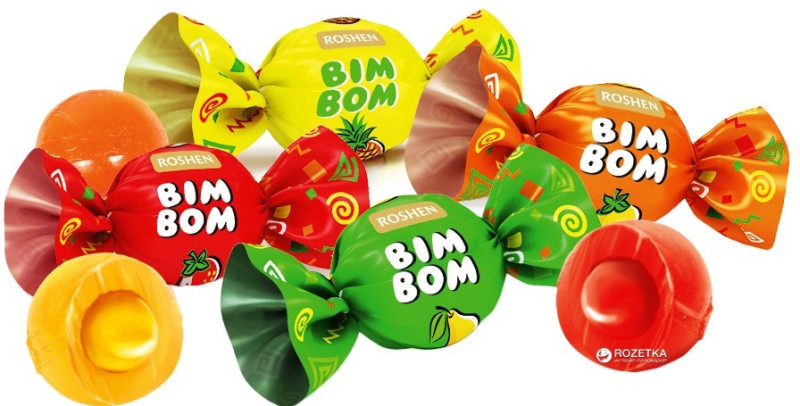 Karameles Roshen Bim Bom 1kg(24.07.27) Ukraina 