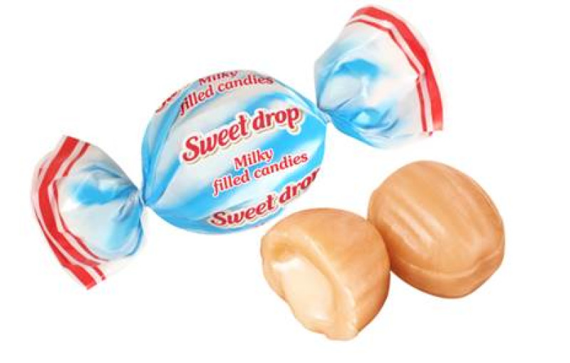 Karameles Roshen piena Sweet Drop 1kg(02.08.27) Ukraina  (Pārdodas tikai pilnos iepakojumos (1kg)) 