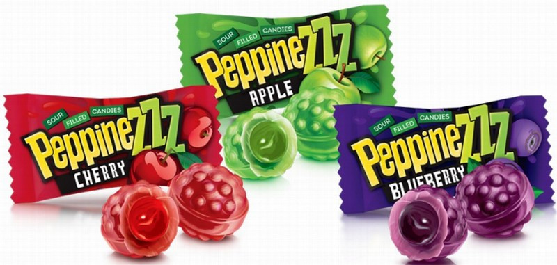 Karameles Roshen Pepinezzz ar augļu/ogu pildījumu 900g (21.10.26) Ukraina