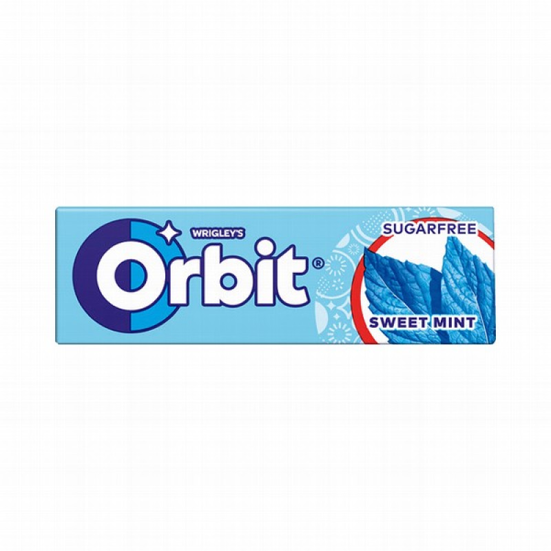 Košļājamā gumija Orbit Sweet mint bez cukura 14g*30gb (07.09.26) Polija