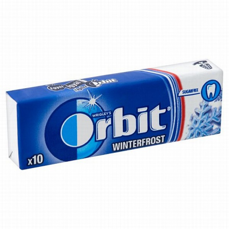 Košļājamā gumija Orbit Winterfrost bez cukura 14g*30gb (21.07.25) ES