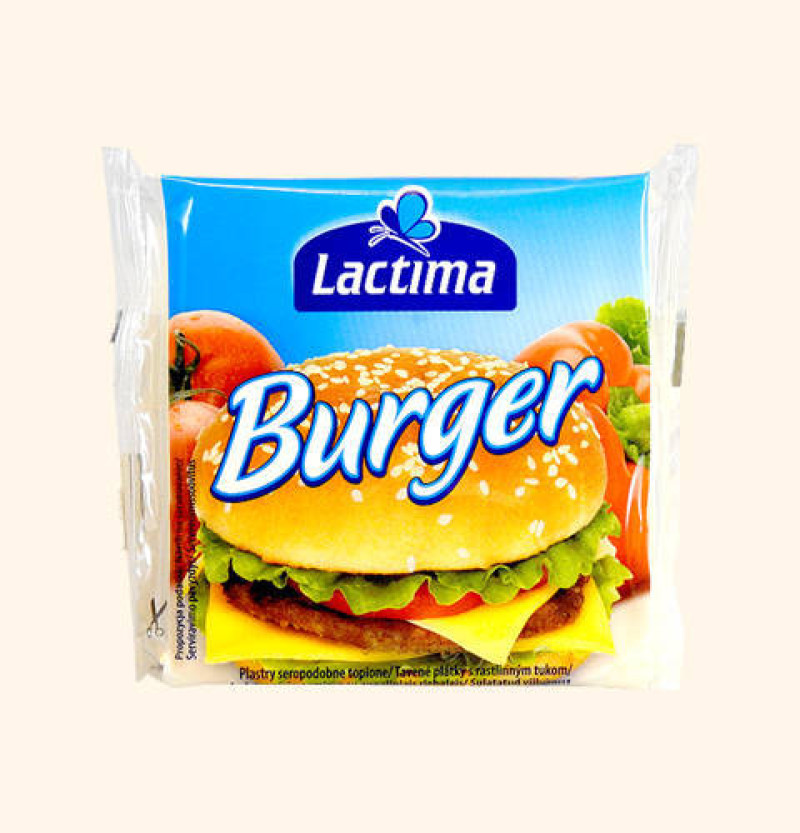 Kausētais siers šķēlītēs Lactima Burger 100g 1/13 (30.10.26) Polija