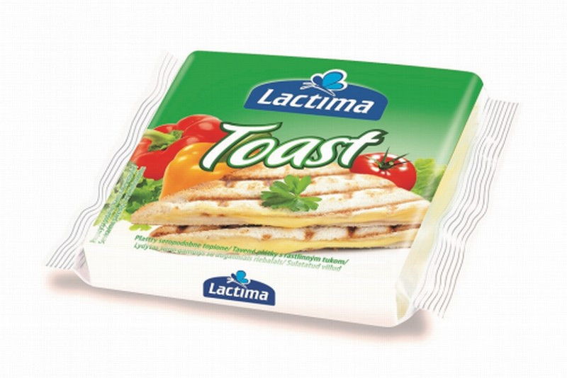 Kausētais siers šķēlītēs Lactima toast 100g (13.01.26) Polija