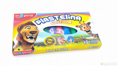 Plastalīns 10 krāsas Inspiria