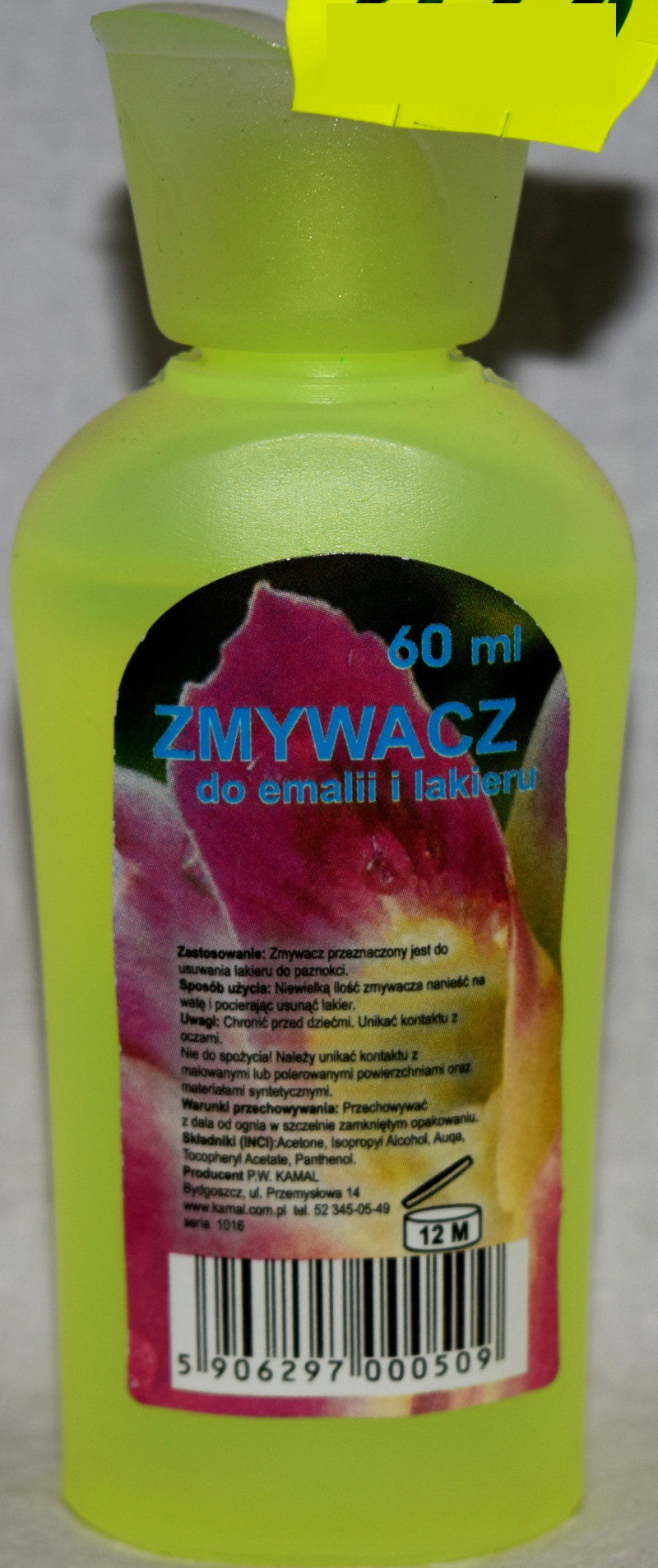 Līdzeklis nagu lakas noņemšanai 60 ml Polija