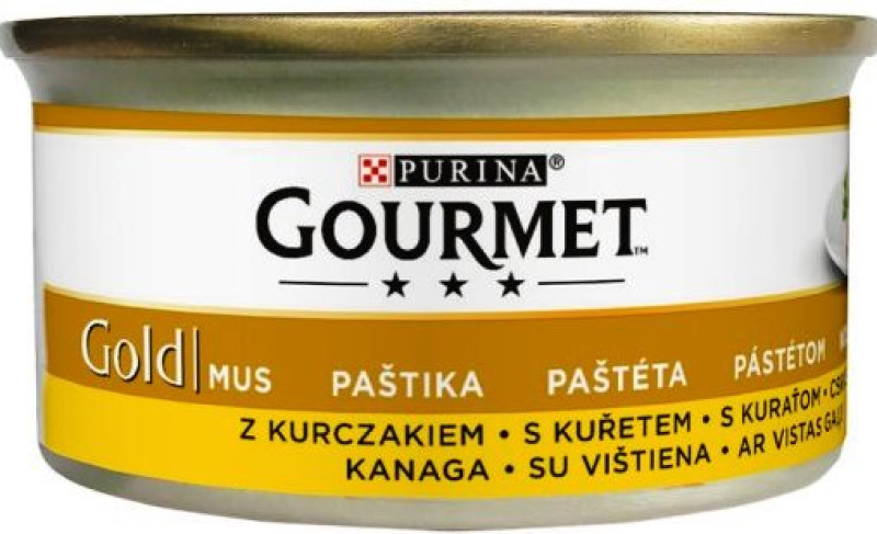 Kaķu konservi Gourmet Gold  ar vistas pastēti 85g (31.08.2026) Francija