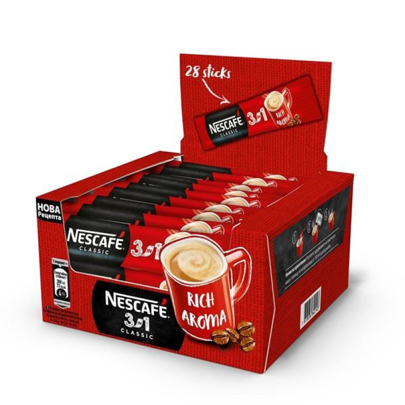Kafijas dzēriens Nescafe classic 3 in 1 28x16.5g (06.26) Ungārija