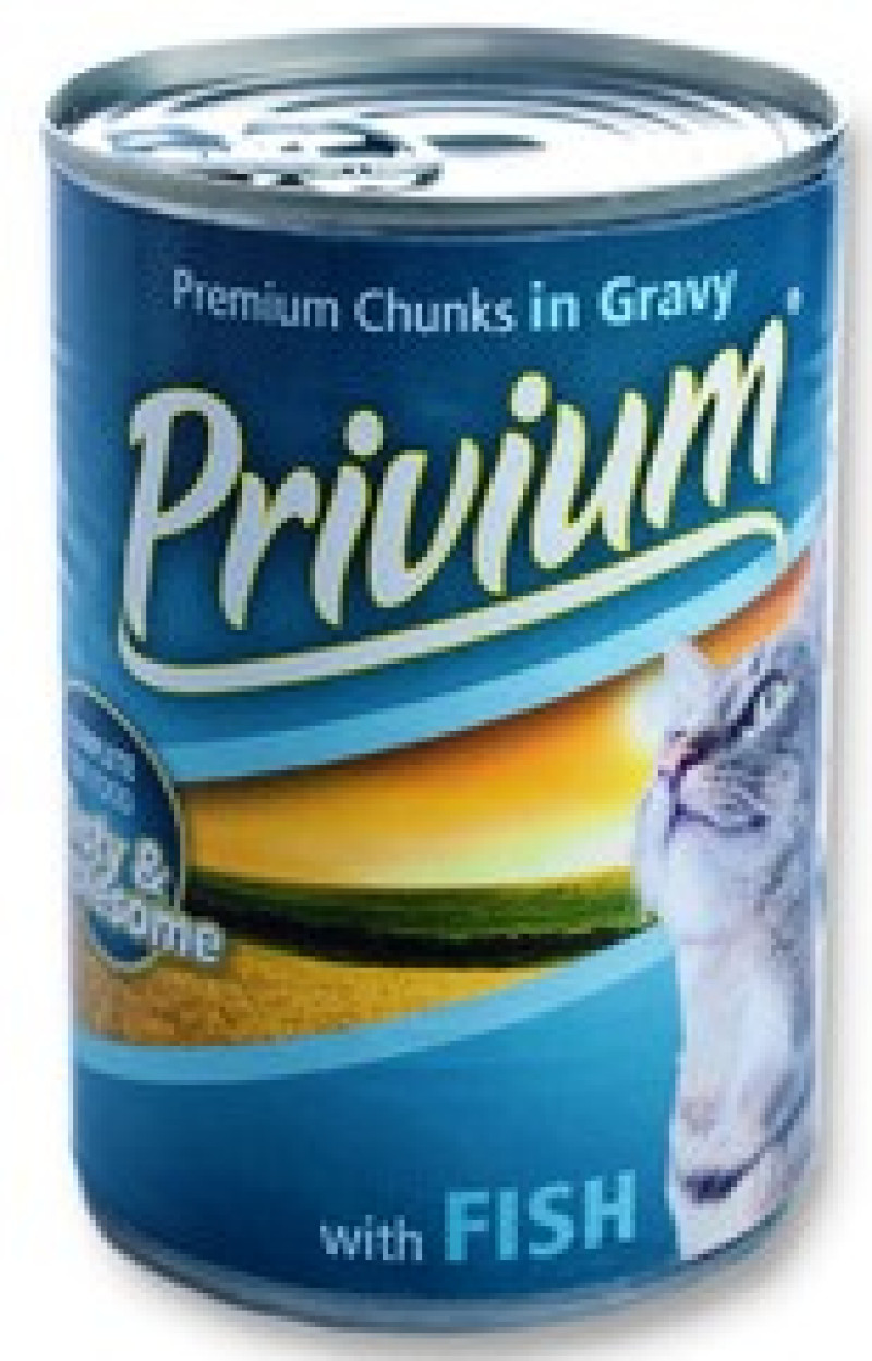 Kaķ.!!! Privium ((410g)) zivs 1/24 kons.