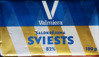 Sviests Valmieras 82% 180g(27.04.26)