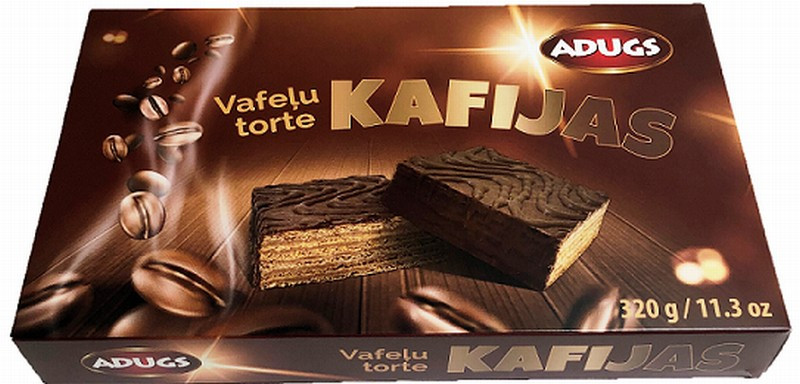 Vafeļu torte Adugs kafijas 320g LV(02.06.26)