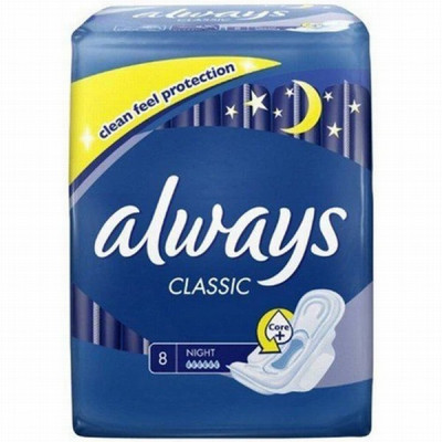Higiēniskās paketes Always Classic Night 8gb(31.10.25) PL