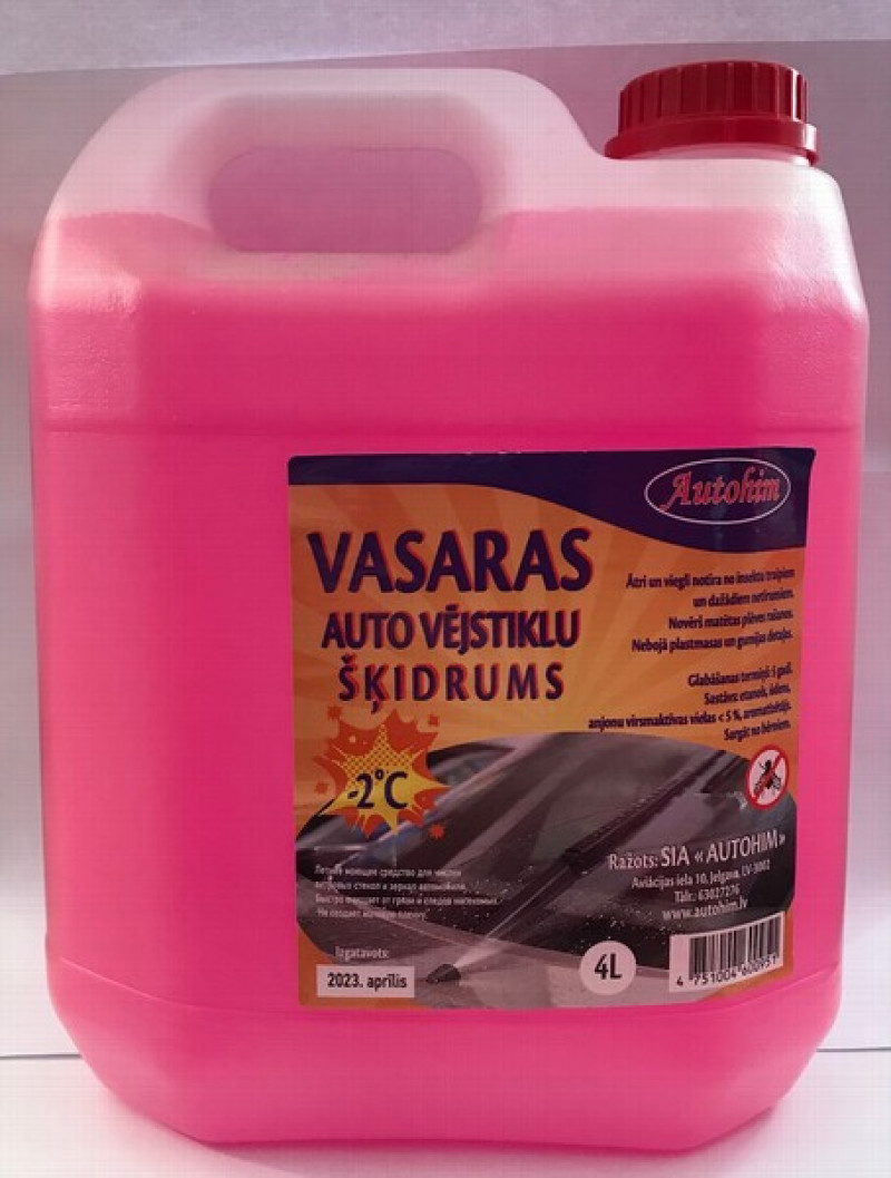 Auto vējstiklu šķidrums vasaras 4L (30.12.30)Latvija