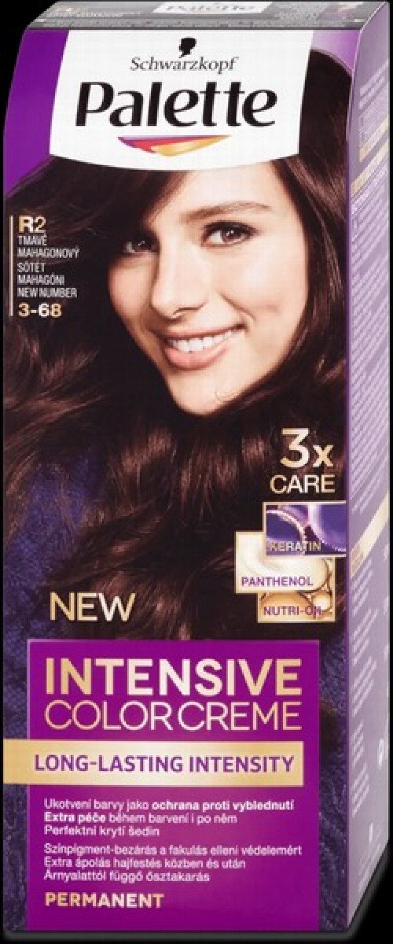 Matu krāsa Palette R2 tumšs sarkankoks 50ml