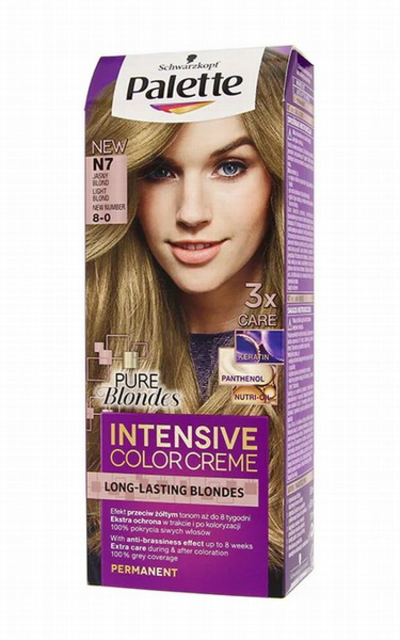 Matu krāsa Palette N7 gaiši blonds 50ml Slovēnija