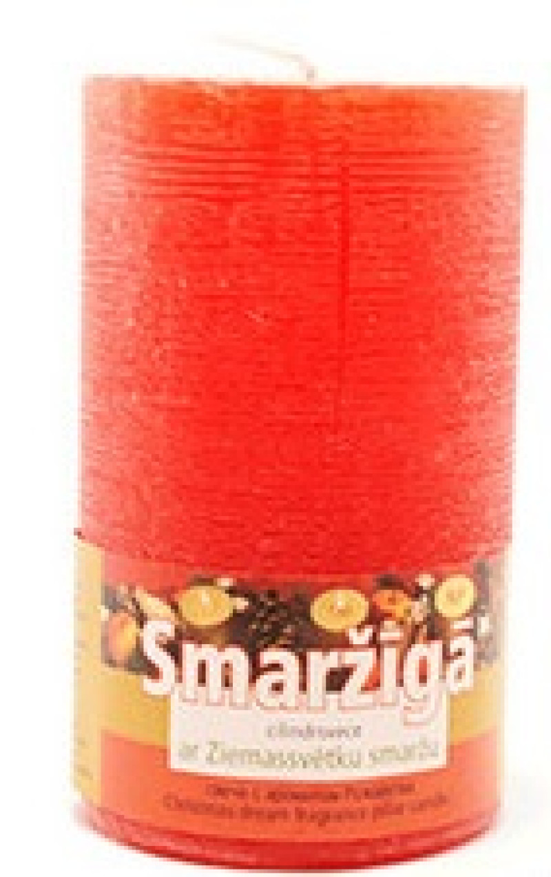 Svece Diana smaržīga 6*10cm ābolu kanēļa 1/6 Latvija