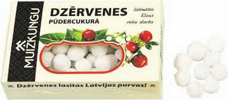 Dzērvenes pūdercukurā Muižkungu 100g (31.03.2025) Latvija